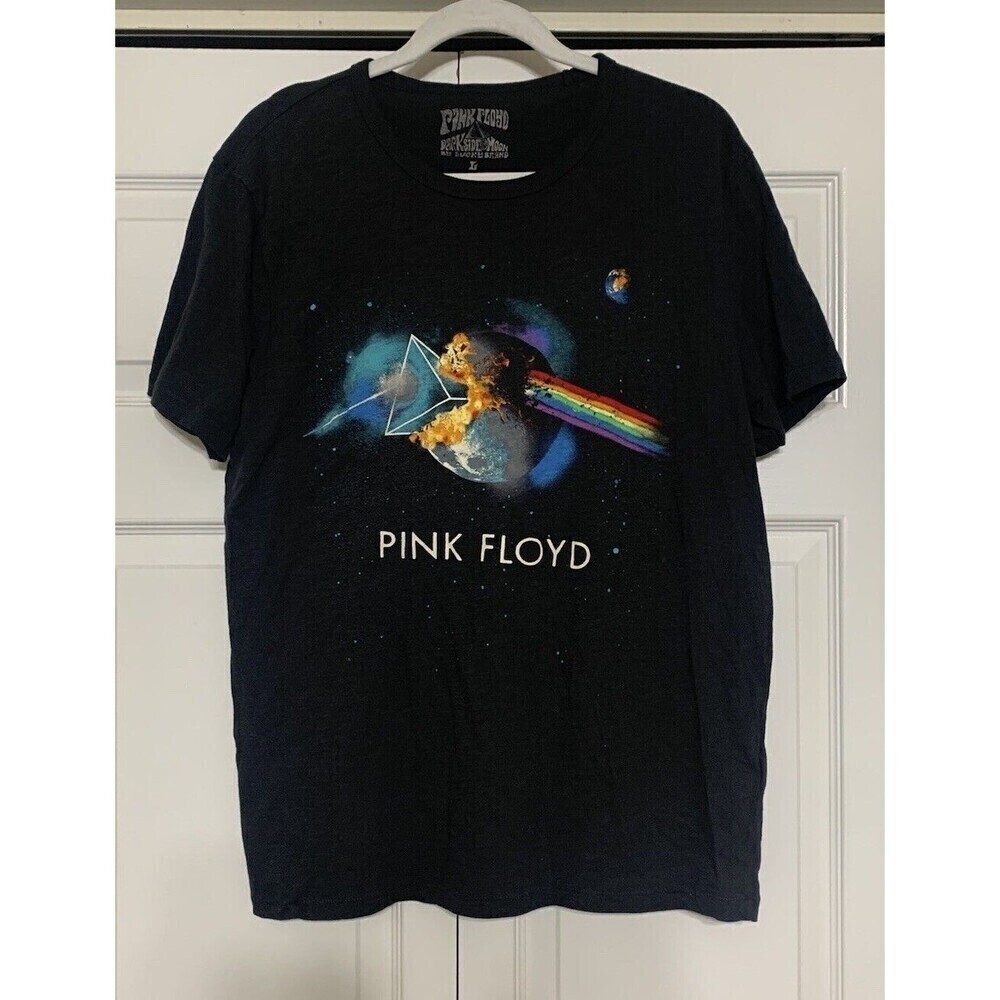 Lucky Brand Pink Floyd Dark Side Of The Moon Men T-Shirt Tee Black Size L (V17)